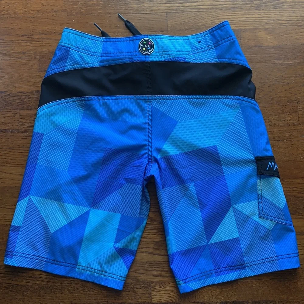 Kid’s Maui & Sons Blue Board Shorts Size 16